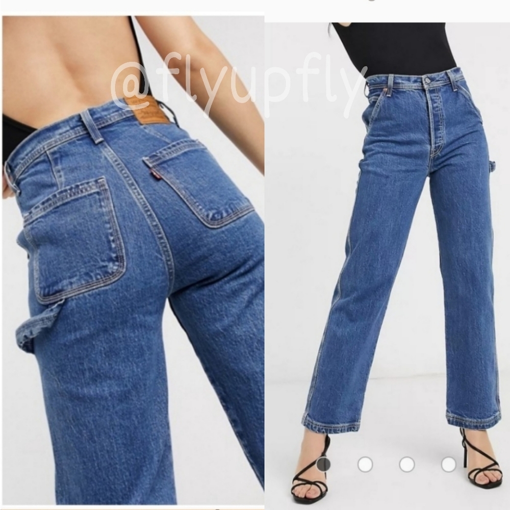 Levi's RIBCAGE Straight Utility High Rise Jeans